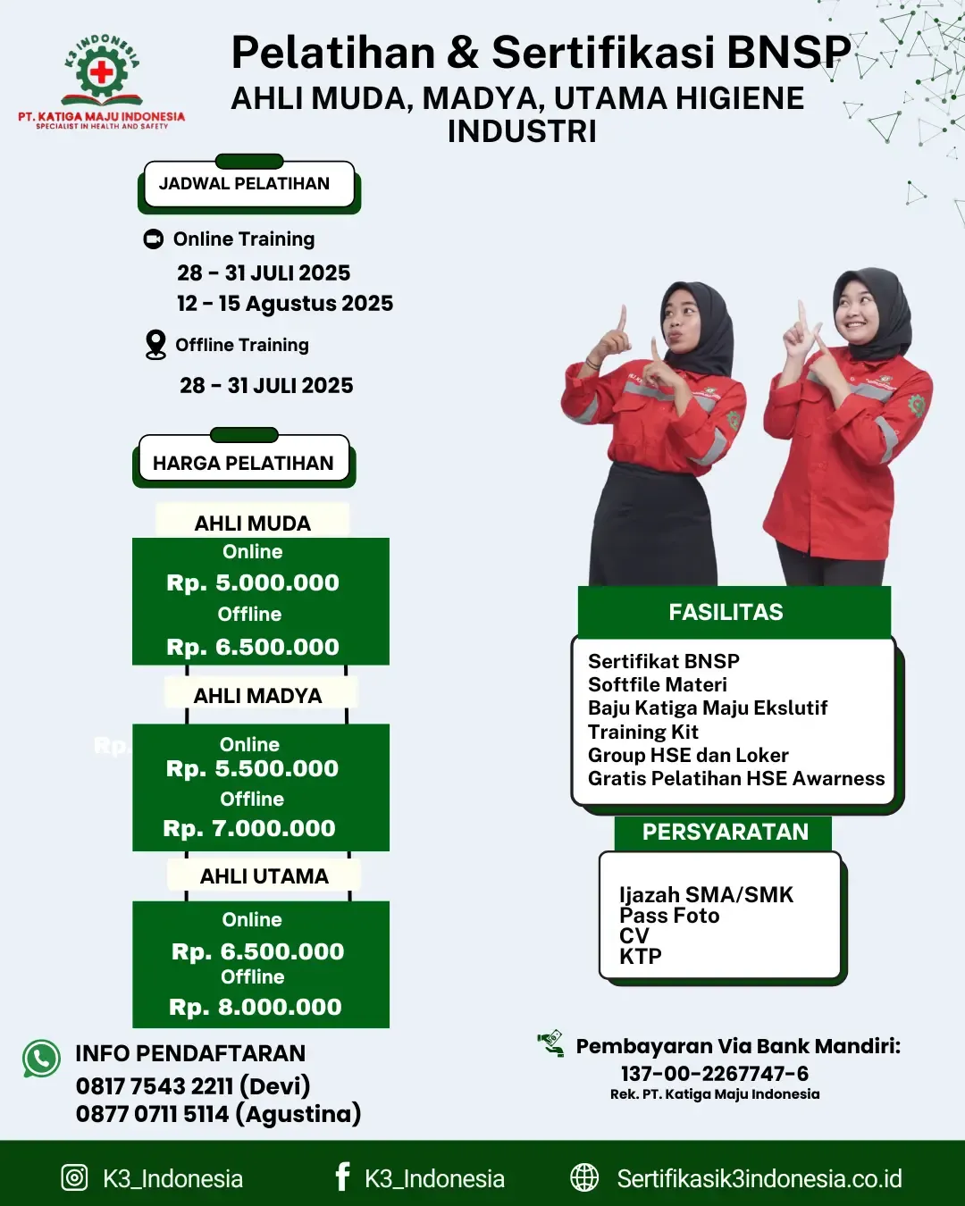 ahli higiene industri muda madya utama