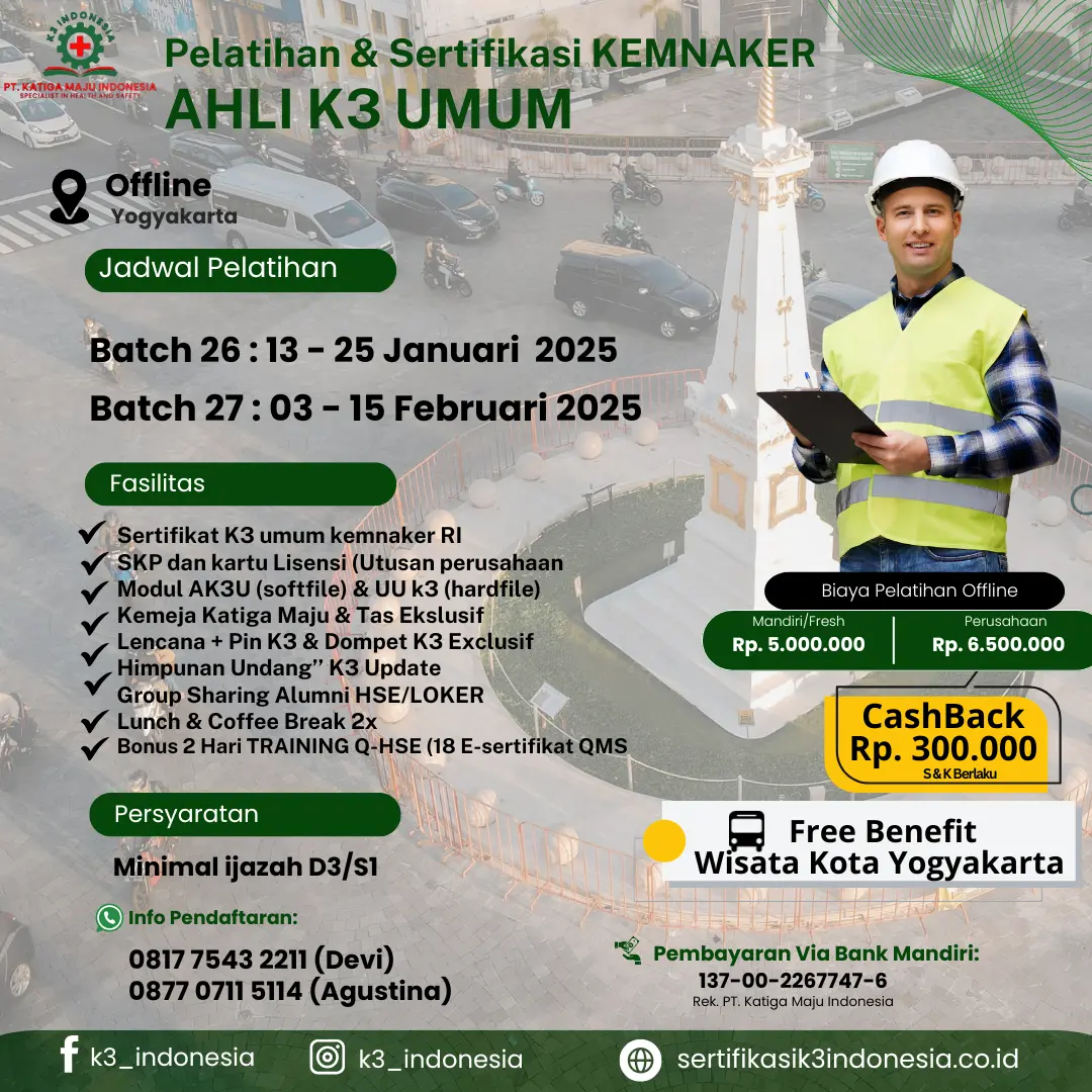 ahli k3 umum kemnaker offline - Pusat Sertifikasi dan Pelatihan K3 - sertifikasi k3 indonesia
