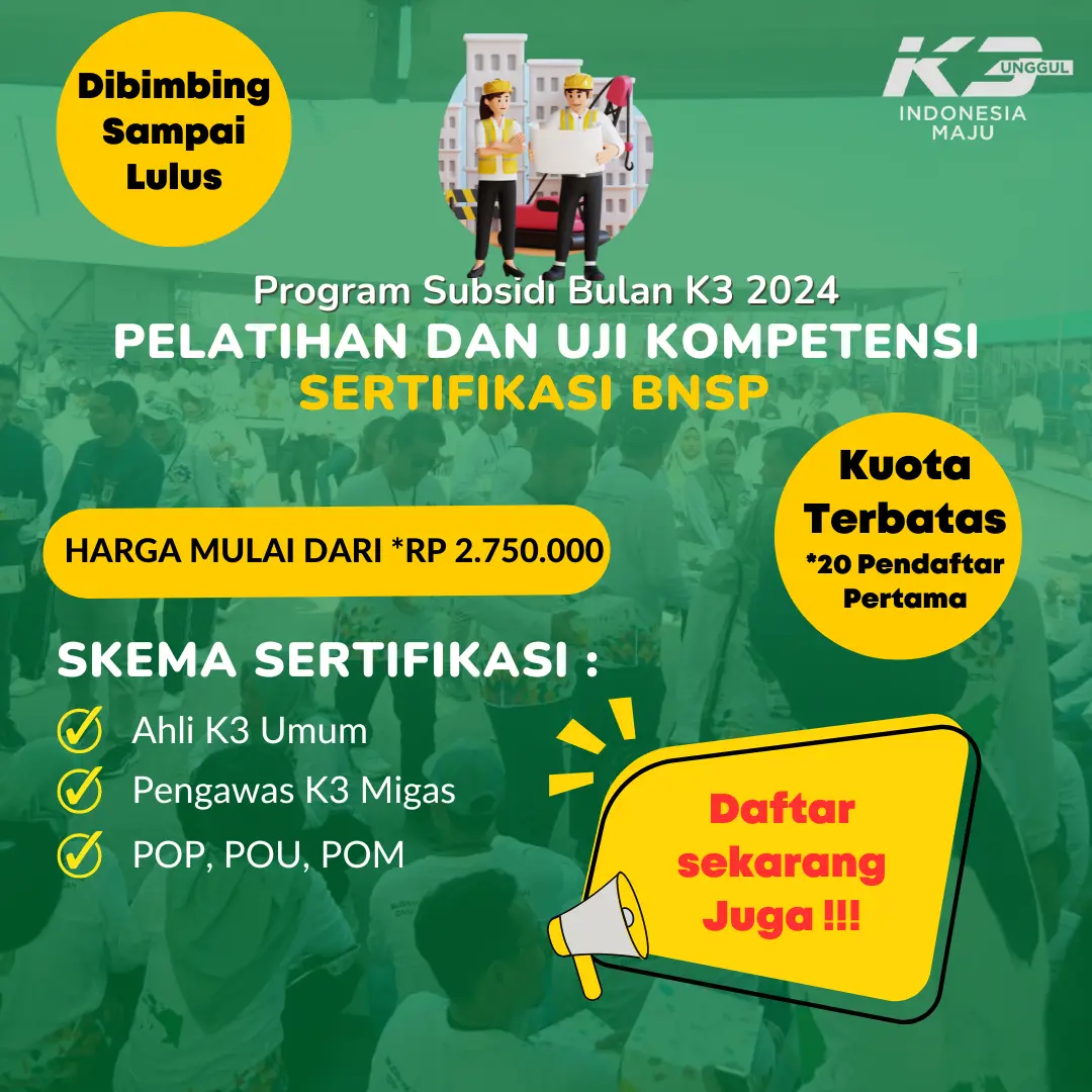 promo bulan k3 pusat sertifikasi dan pelatihan k3