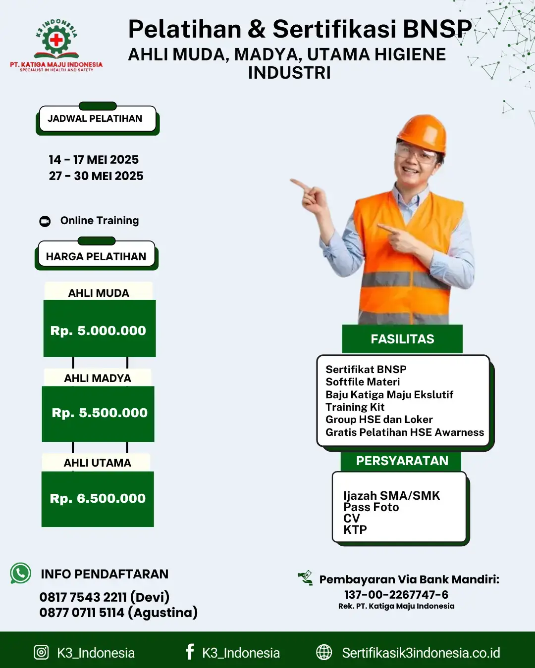 ahli higiene industri muda madya utama