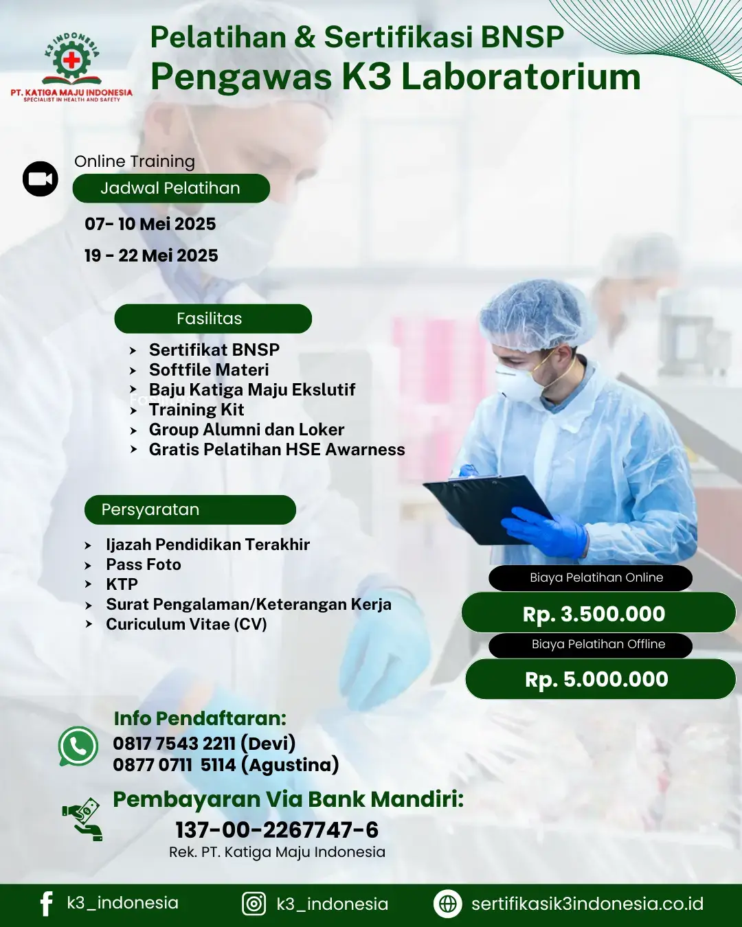 pengawas k3 laboratorium