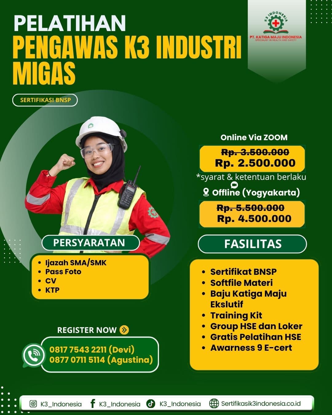 pengawas k3 migas bnsp