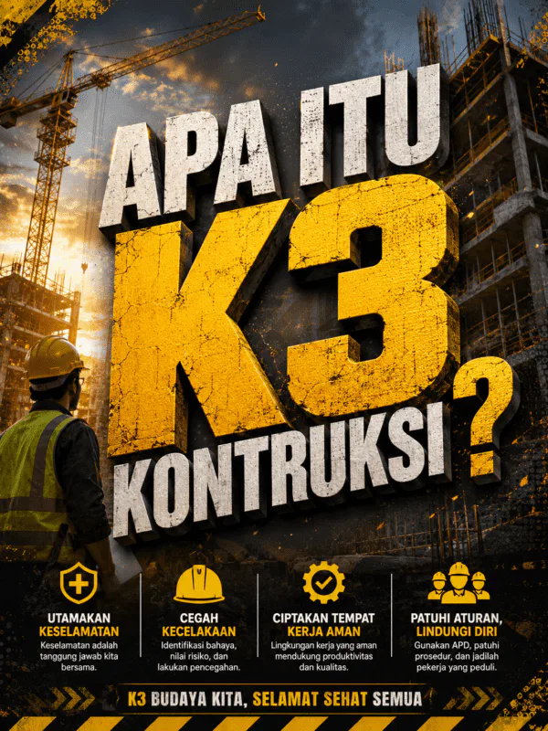 banner artikel apa itu K3 kontruksi