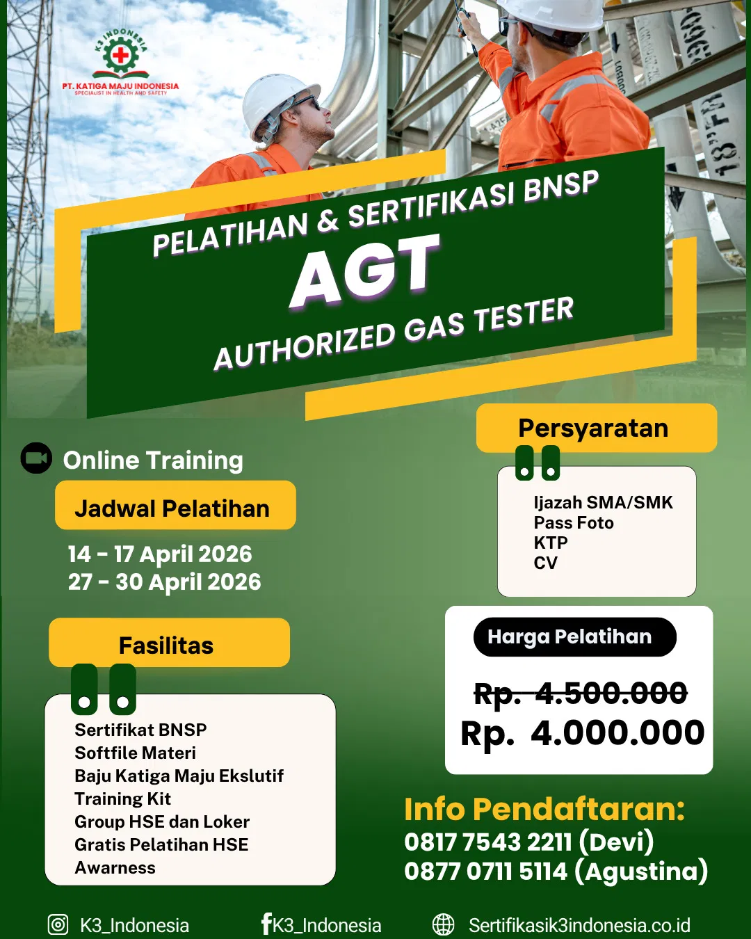 authorized gas tester ( AGT )