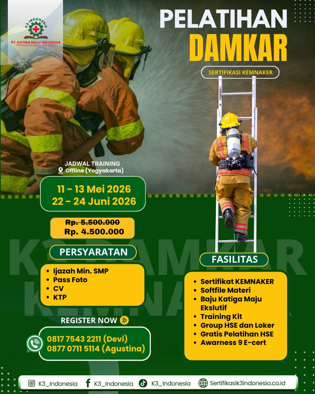 banner pelatihan damkar