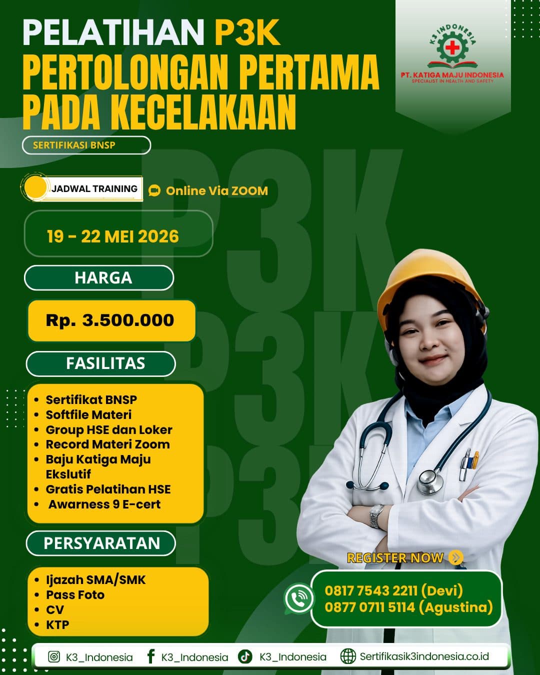Pelatihan P3K BNSP