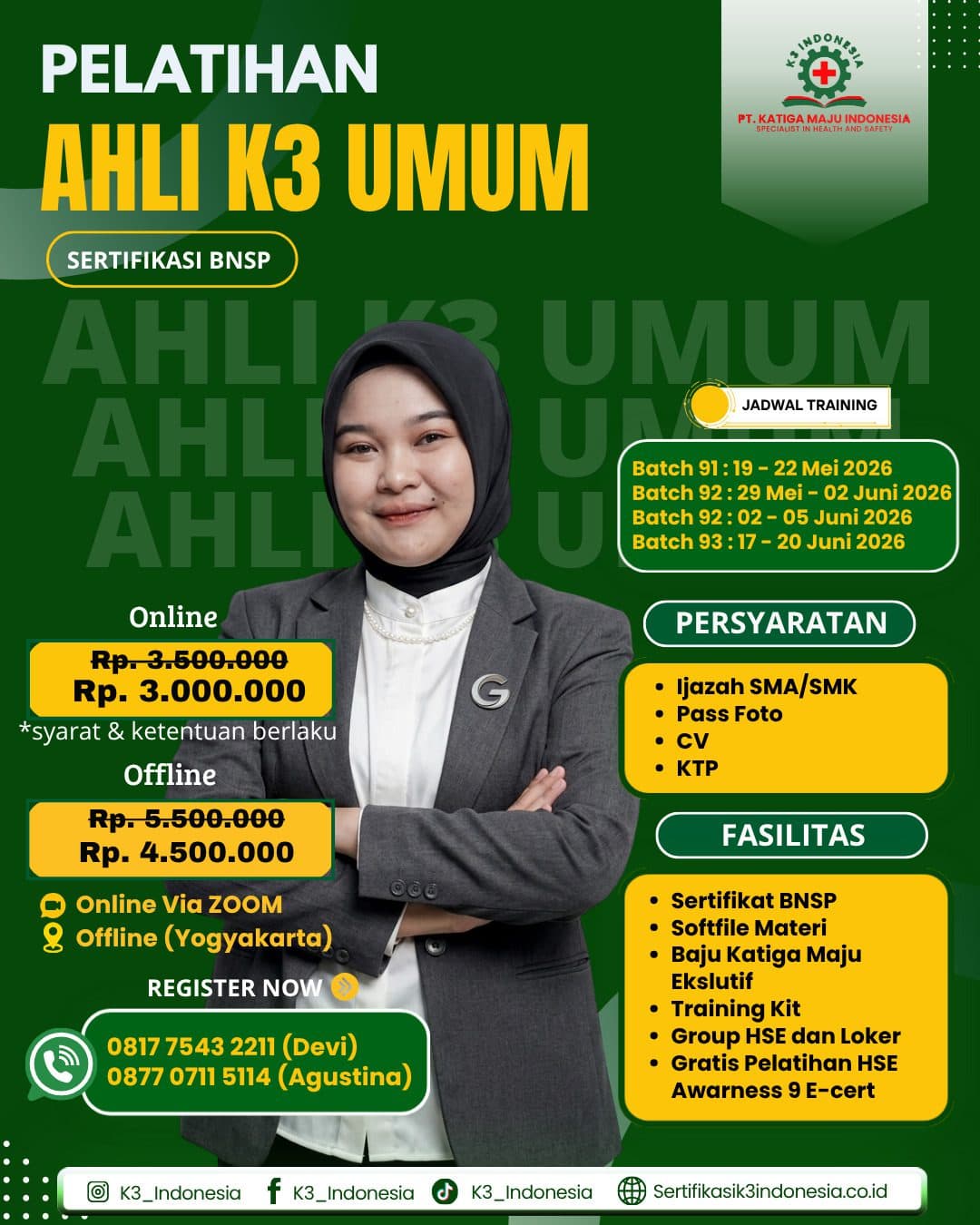 ahli k3 umum bnsp online gratis