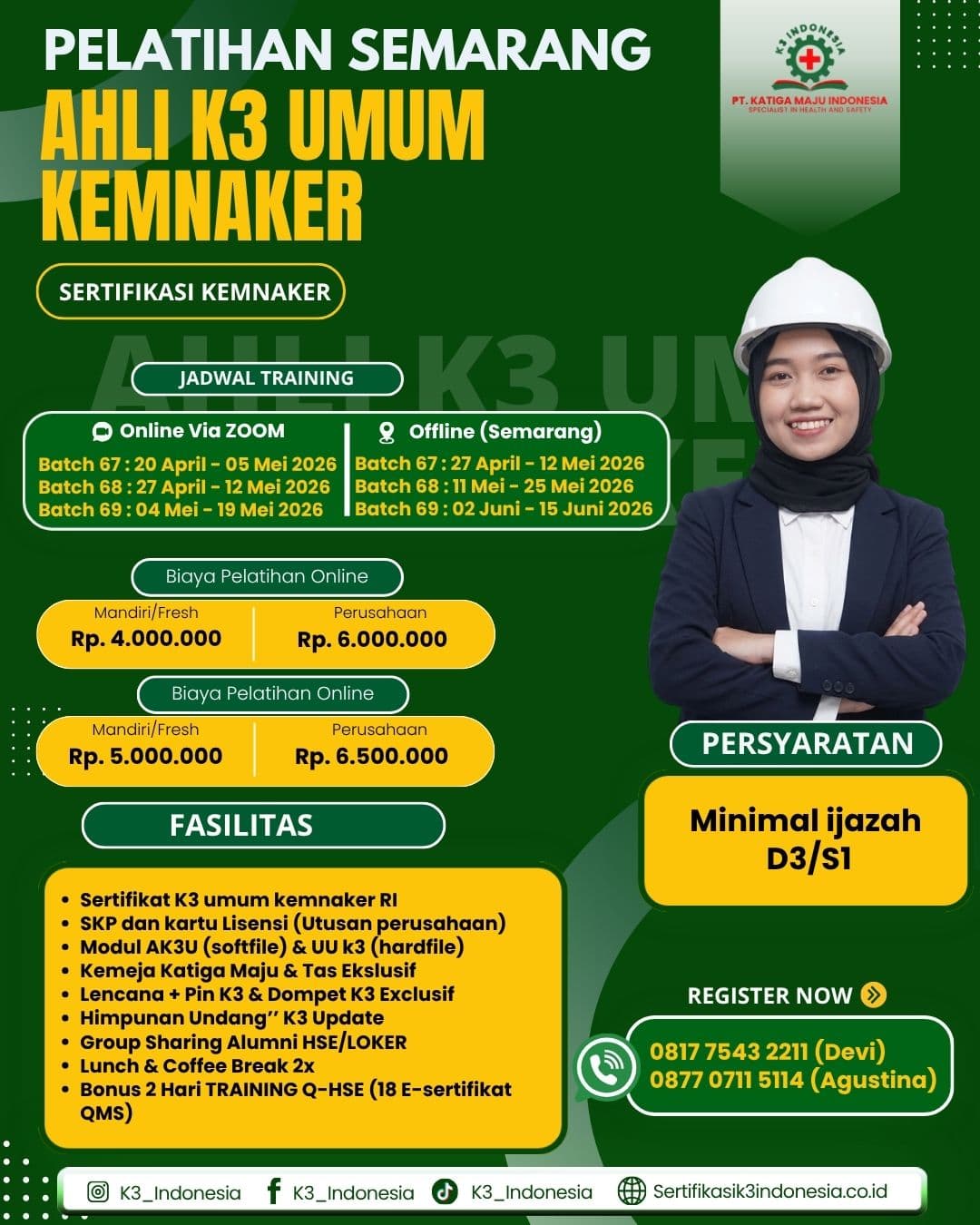 pelatihan ahli k3 umum semarang