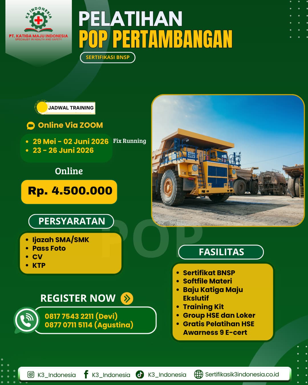 banner pop pertambangan