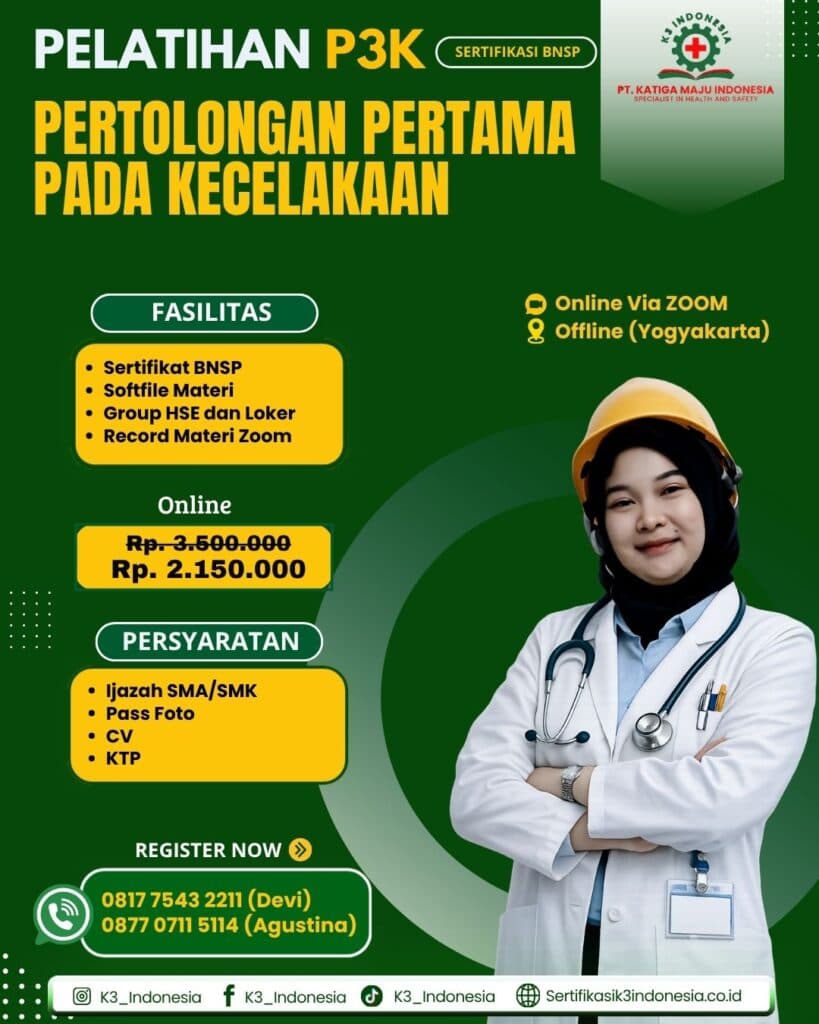 pelatihan p3k sertifikasi bnsp