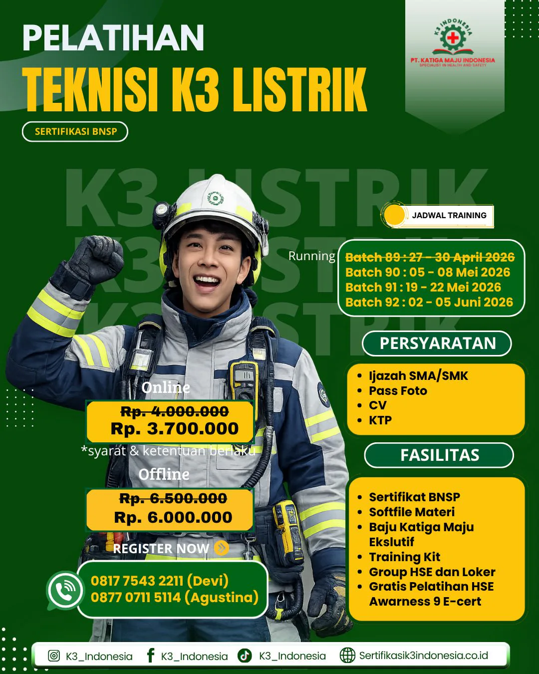 pelatihan k3 listrik