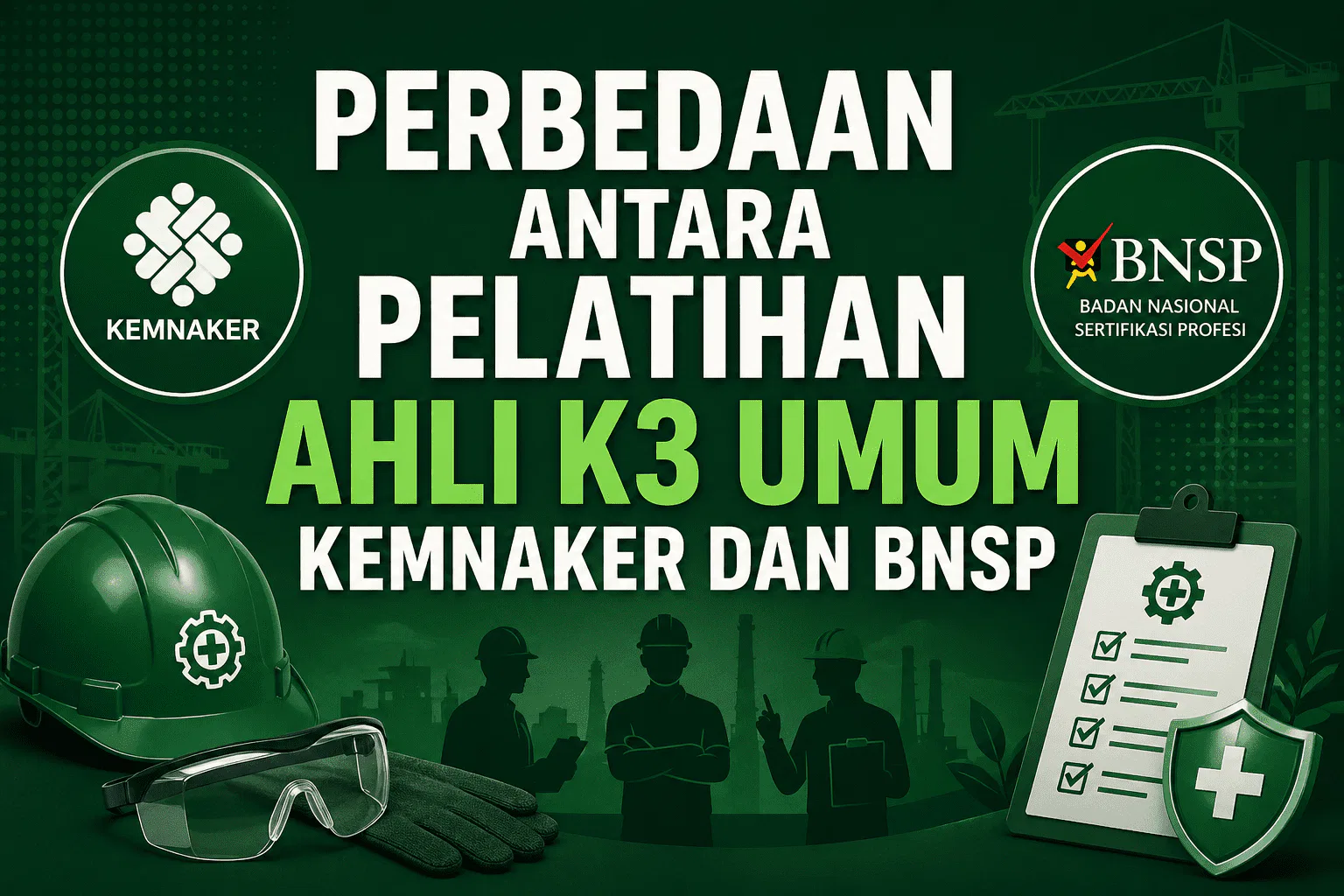perbedaaan ahli k3 umum kemnaker dan bnsp