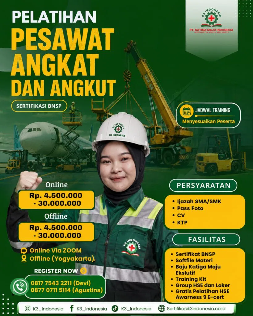 banner pelatihan pesawat angkat dan angkut