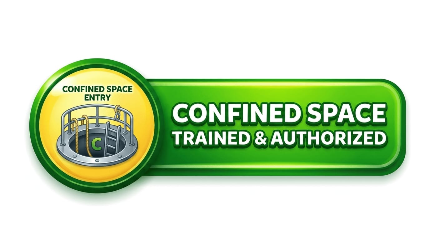 Banner pelatihan confinned space